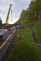 VU Gefahrgut LKW umgestuerzt A 4 Rich Koeln Hoehe AS Gummersbach P285